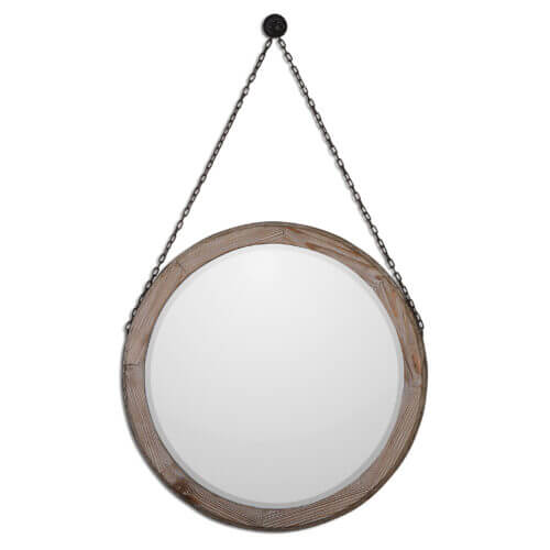 Uttermost Loughlin Round Wood Mirror 07656 Toronto