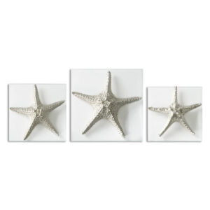 Uttermost Silver Starfish Wall Art, S/3 01129