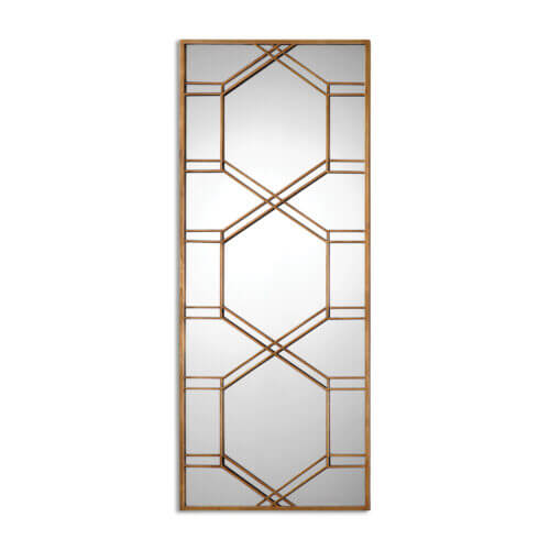 Uttermost Kennis Gold Leaf Leaner Mirror 13922 halifax