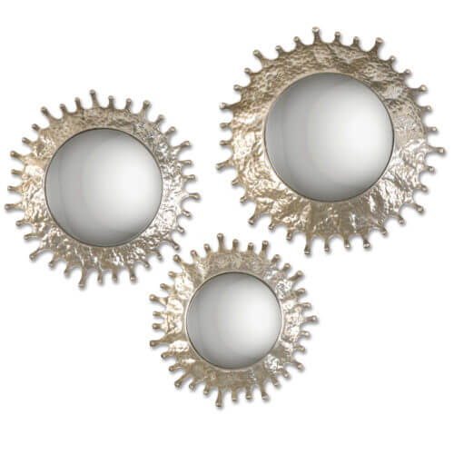 Uttermost Rain Splash Round Mirrors S/3 12903 halifax