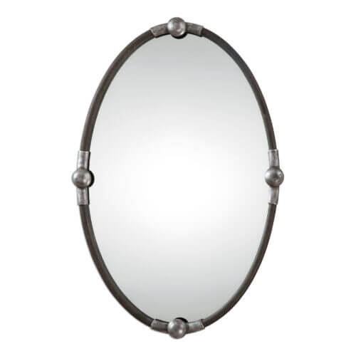 Uttermost Carrick Black Oval Mirror 09064 Mississauga