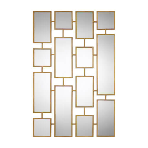 Uttermost Kennon Forged Gold Rectangles Mirror 09271 Halifax