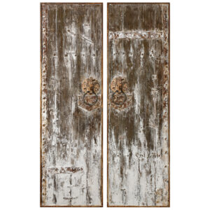 Uttermost Giles Aged Wood Wall Art S/2 04143 Toronto
