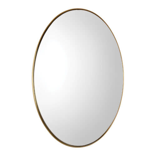 Uttermost Pursley Brass Oval Mirror 09353 Brampton