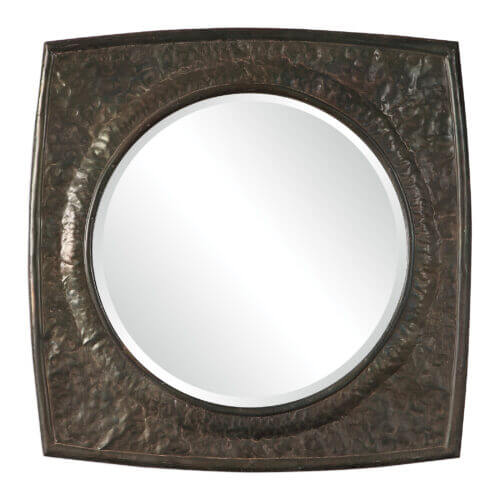 Uttermost Hadeon Hammered Iron Mirror 09411 Windsor
