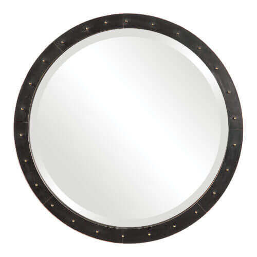 Uttermost Beldon Round Industrial Mirror 09454 Barrie