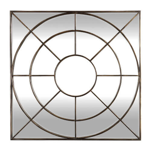 Uttermost Oberon Rustic Bronze Mirror 09444 Brampton