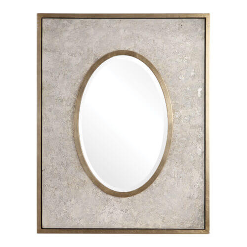 Uttermost Gabbriel Aged Oval Mirror 09434 Oakville