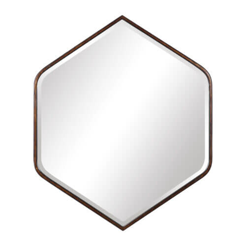 Uttermost Magda Hexagon Wall Mirror 09525 Oakville