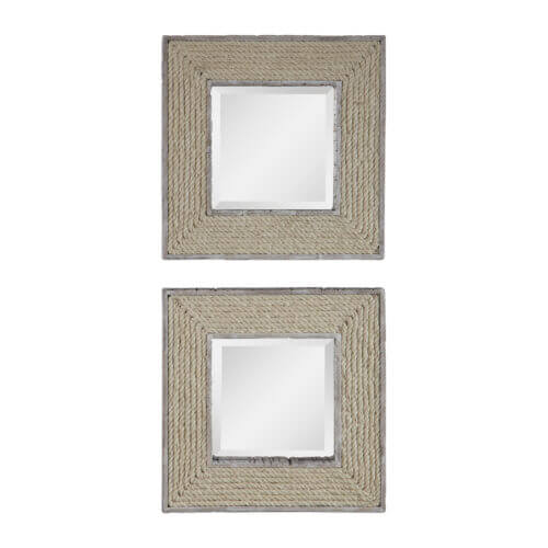 Uttermost Cambay Square Mirrors Set2 09539