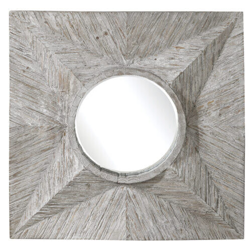 Uttermost Huntington Light Gray Square Mirror 09574 Vancouver