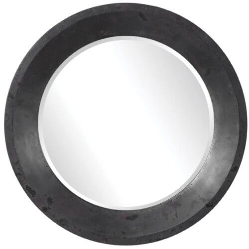 Uttermost Frazier Round Industrial Mirror 09589 Halifax