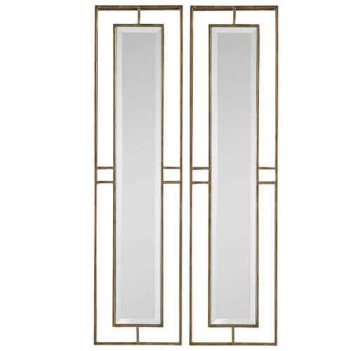Uttermost Rutledge Gold Mirrors S/2 07082 Oakville