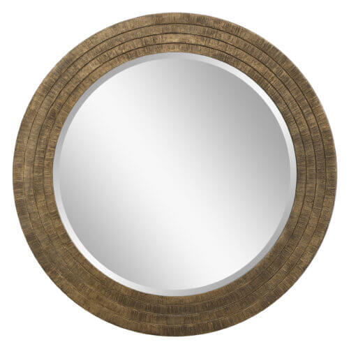 Uttermost Relic Aged Gold Round Mirror 09647 brampton