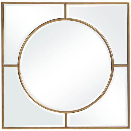 Uttermost Stanford Gold Square Mirror 09673 guelph