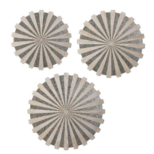 Uttermost Daisies Mirrored Circular Wall Decor S/3 04276 MIssissauga