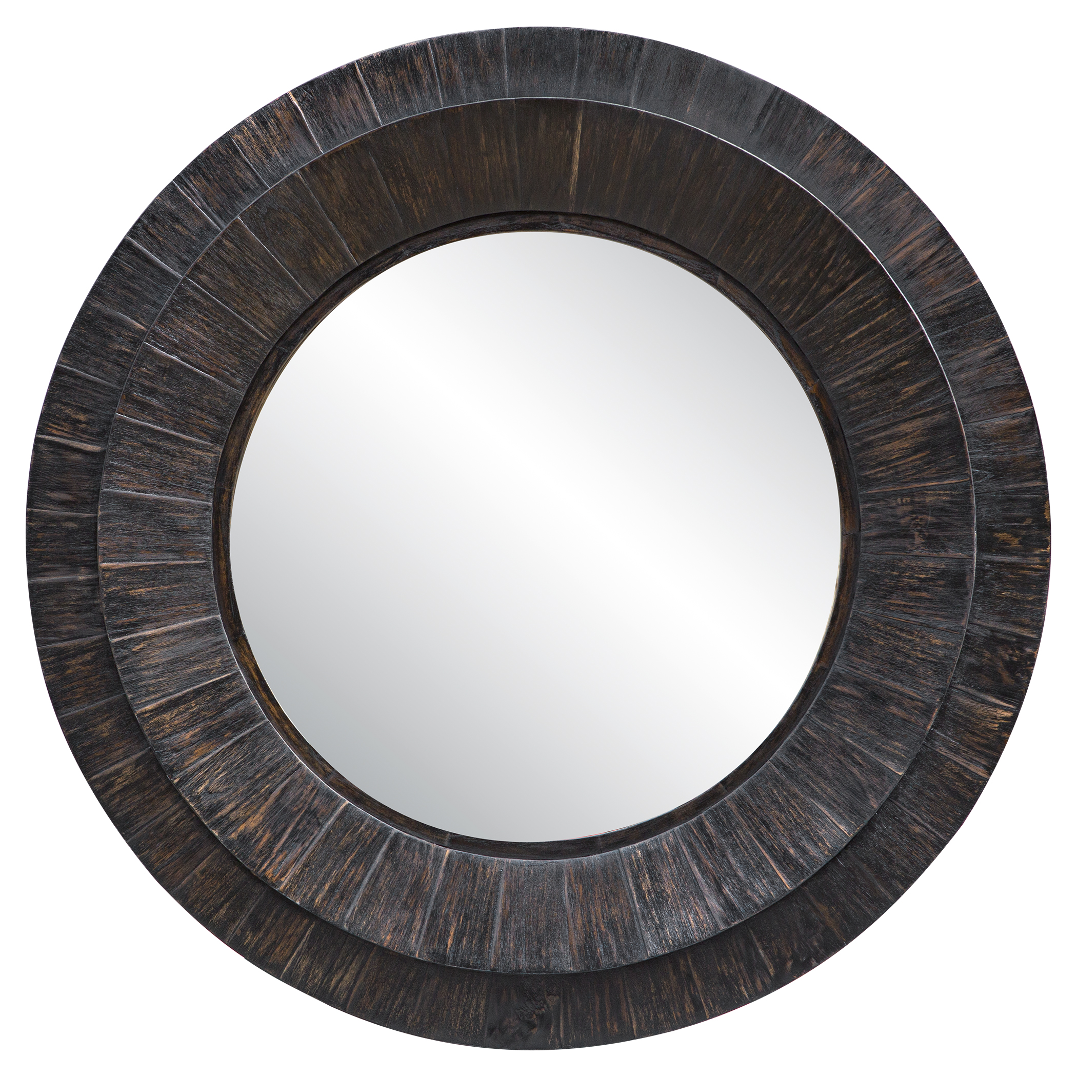 Uttermost Corral Round Wood Mirror 08166 Fredericton