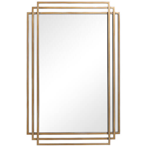 Uttermost Amherst Brushed Gold Mirror 09688 oakville