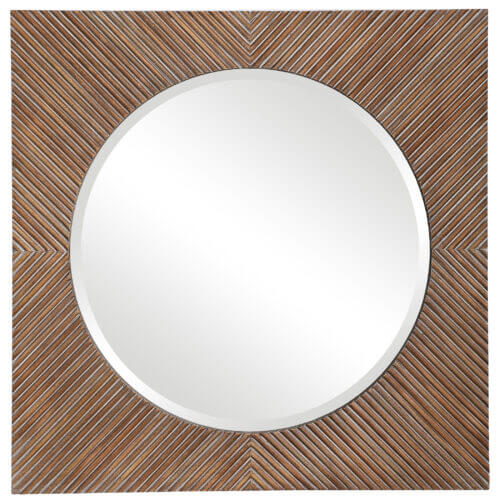Uttermost Uma Wooden Square Mirror 09689 huntsville