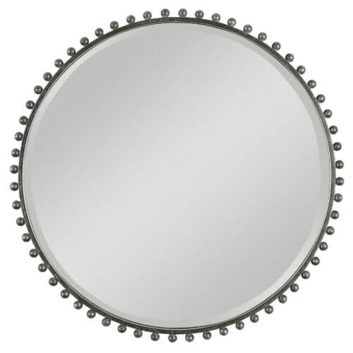 Uttermost Taza Round Iron Mirror 09691 vancouver