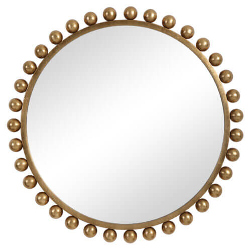 Uttermost Cyra Gold Round Mirror 09695 edmonton