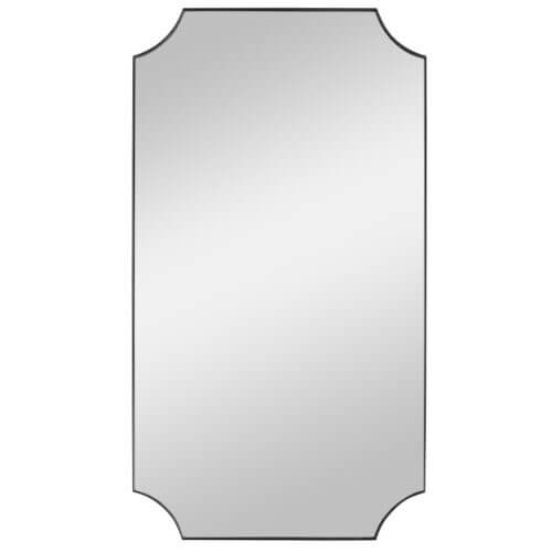 Uttermost Lennox Black Scalloped Corner Mirror 09709 mississauga