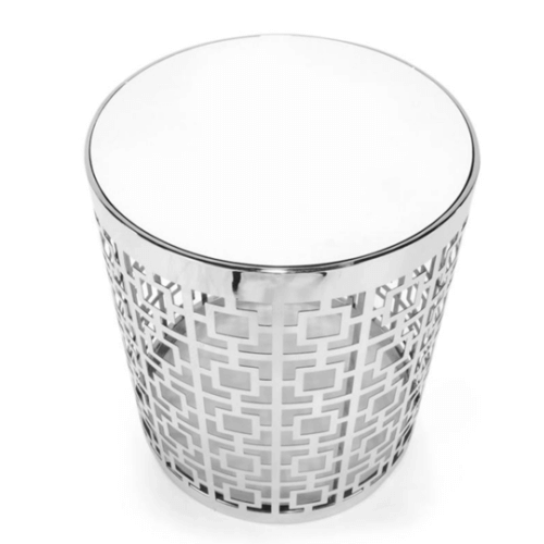 TIJORIS HOME Chrome Foxboro End Table 2020-117 OAKVILLE