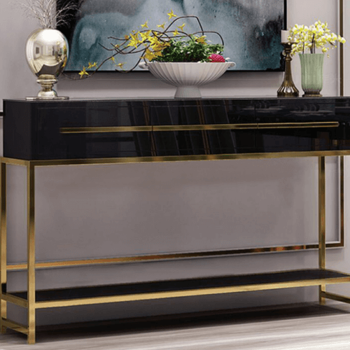 TIJORIS HOME Valor 3 Drawer Console Table 2020-109 TORONTO