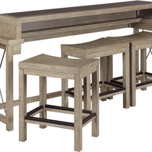 HAMMARY BAR CONSOLE WITH THREE STOOLS 042587 Mississauga