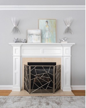 Uttermost Armino Modern Fireplace Screen 20072 oakville