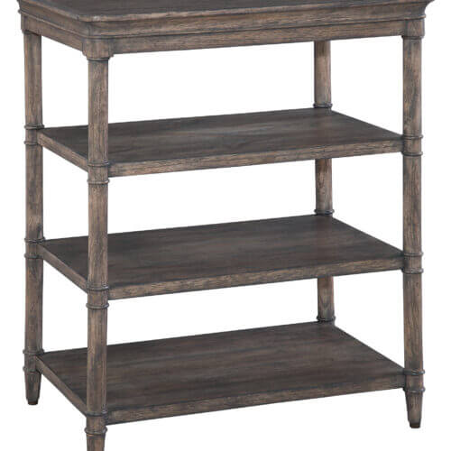 Hekman 23507 THREE SHELF LAMP TABLE vaughan