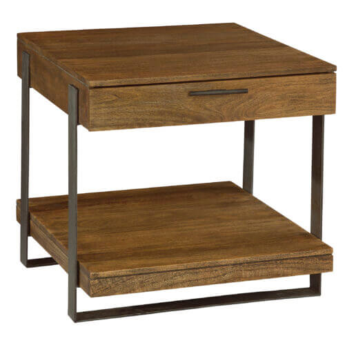 Hekman 23705 IRON STRAP DRAWER LAMP TABLE kleinburg