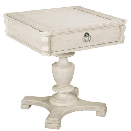 Hekman 23905 SQ LAMP TABLE W/ DRW & TURNING GI