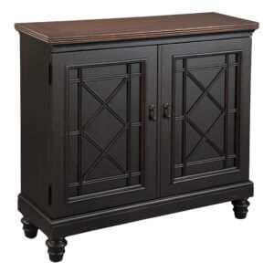 Hekman 27735 BLACK CHEST WITH BURNISHED BROWN TOP toronto