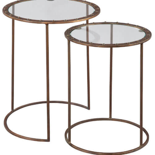 Hekman 28088 COPPER RIVET NEST OF TABLES edmonton