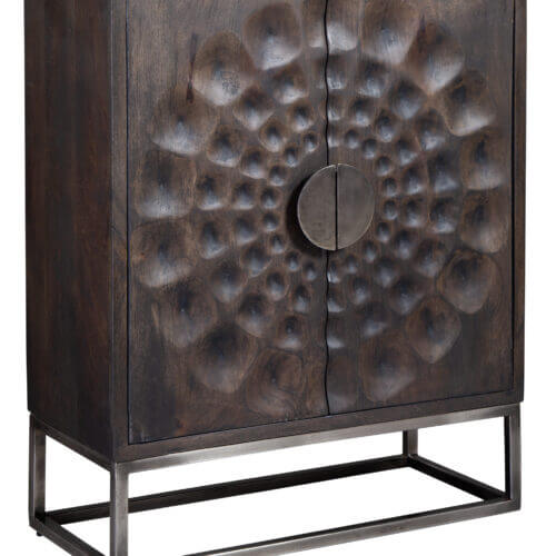 Hekman 28302 CIRCLE CARVED DOOR CABINET barrie