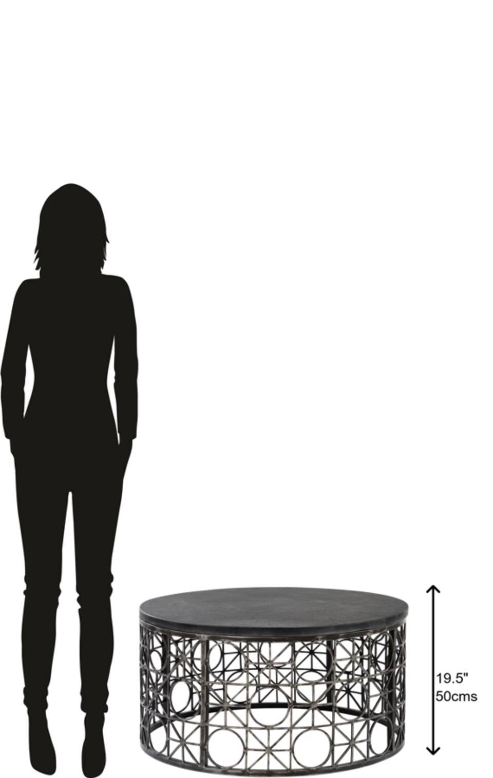 Hekman 28338 RINGS ROUND COFFEE TABLE IM