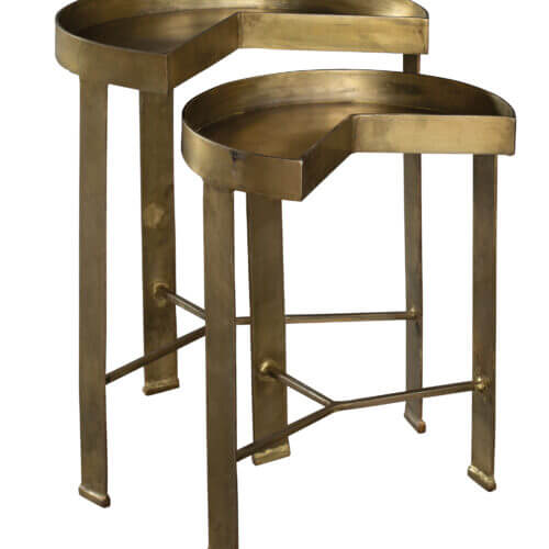 Hekman 28410 BRASS NEST OF TABLES toronto
