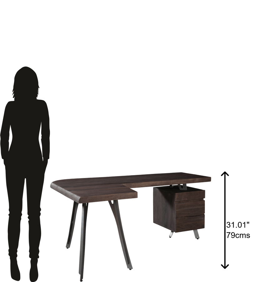 Hekman 28422 L-DESK GRAY FINISH winnipeg