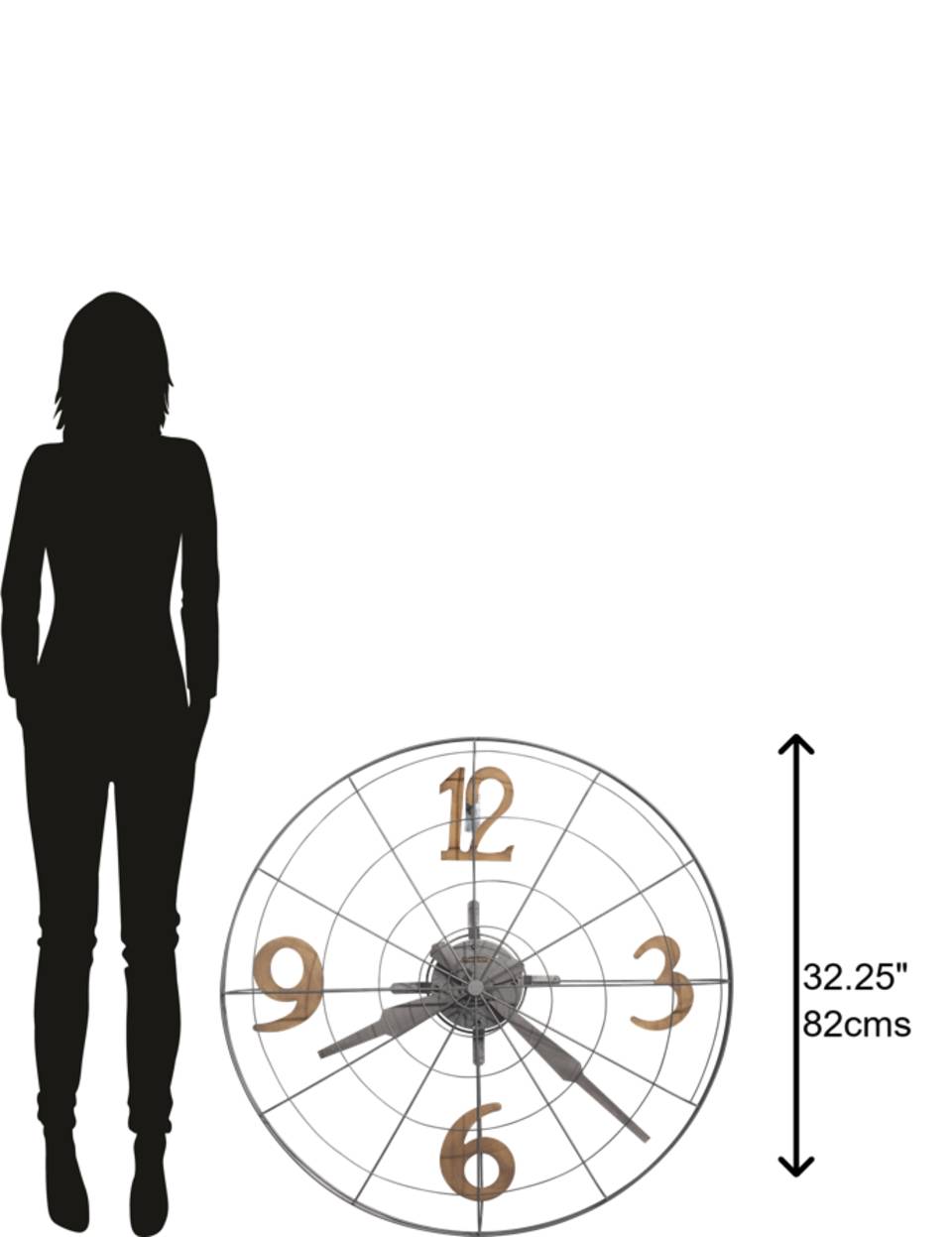 Howard Miller 625635 PHAN WALL CLOCK