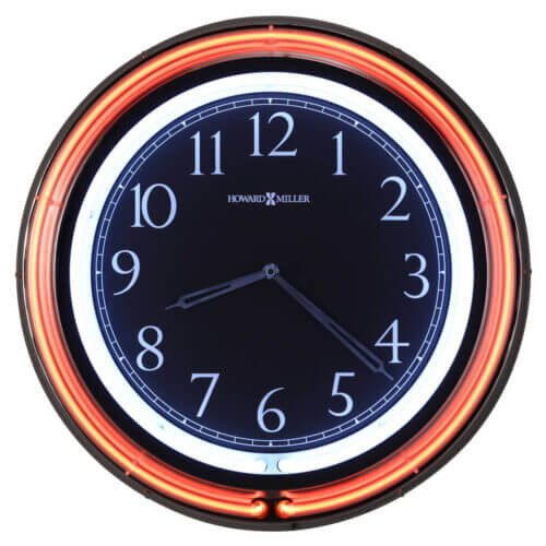 Howard Miller 625751 GALLERIA NEON WALL CLOCK