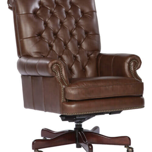 Hekman 7-9253C EXEC.LEATHER CHAIR-COFFEE barrie