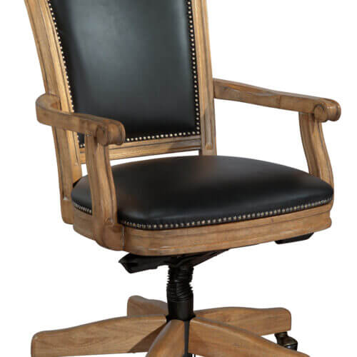 Hekman 7-9257B WOOD FRAME OFFICE CHAIR woodbridge