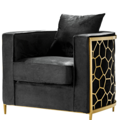 tijors home genesis black and gold accent chair ottawa