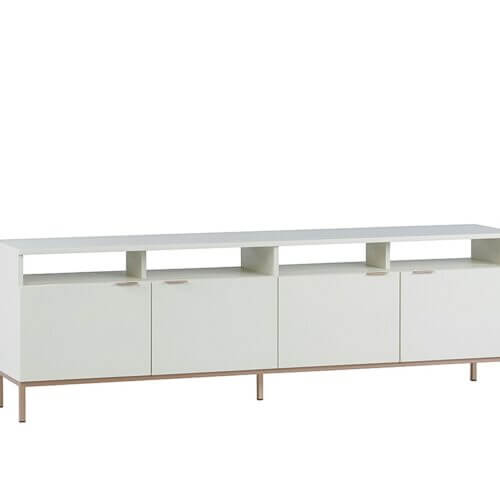 SUNPAN Ambrose Modular Media Stand - Champagne Gold - Cream 107172 calgary