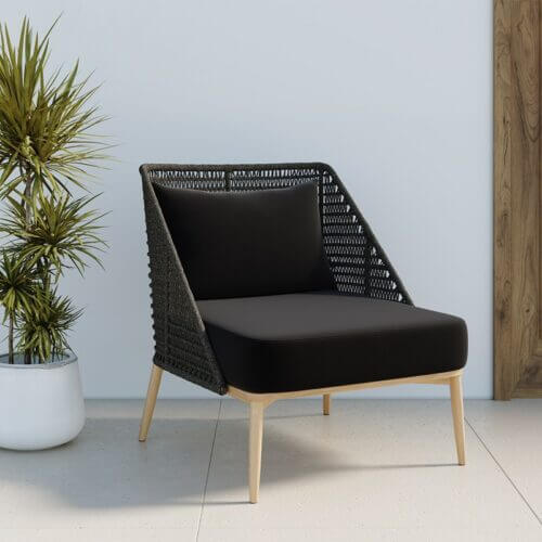 SUNPAN Andria Lounge Chair - Dark Grey - Regency Black 110962 kleinburg