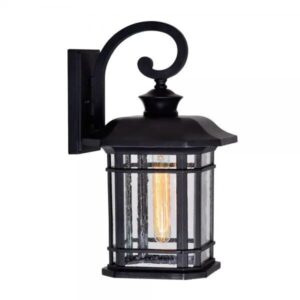 CWI LIGHTING BLACKBURN 1 LIGHT OUTDOOR BLACK WALL LANTERN 0411W10-1-101 HALIFAX
