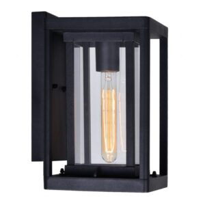CWI LIGHTING MULVANE 1 LIGHT BLACK OUTDOOR WALL LIGHT 0415W7-1-101 BRAMPTON