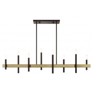 LIVEX LIGHTING Denmark Linear Chandelier 49338-07 toronto