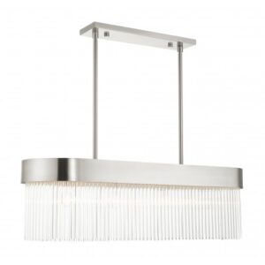 LIVEX LIGHTING Norwich Linear Chandelier 49826-91 laval